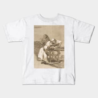 Be quick, they are waking up by Francisco Goya Kids T-Shirt